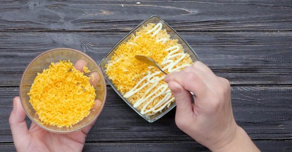 Салат с бананами и курицей Салат с бананами и курицей