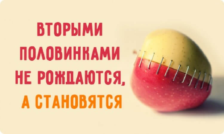 Притча о двух половинках — половинками не рождаются, а становятся Притча о двух половинках — половинками не рождаются, а становятся